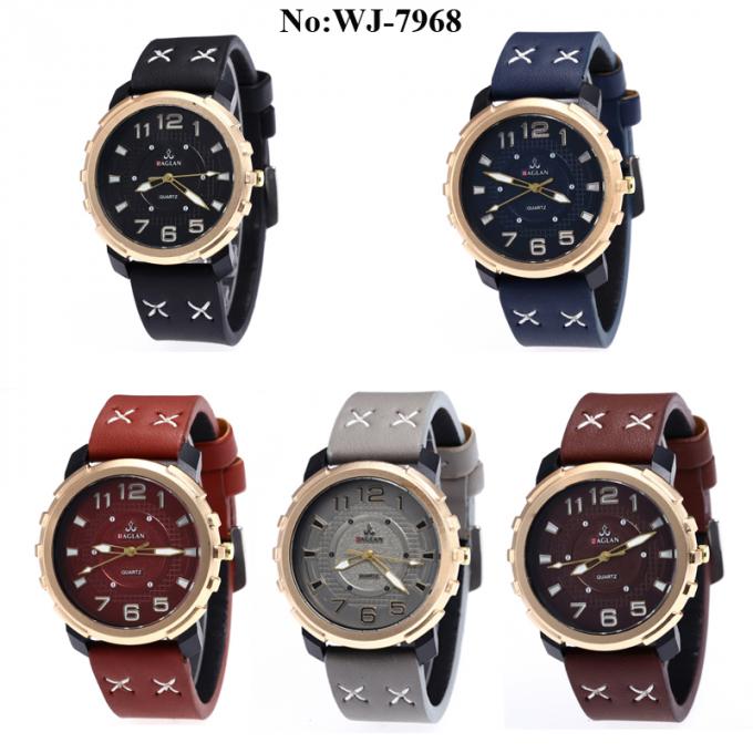 WJ-7968 पुरुषों के लिए नई शैली चमड़े का पट्टा शैली चमड़ा बैंड स्मार्ट घड़ी