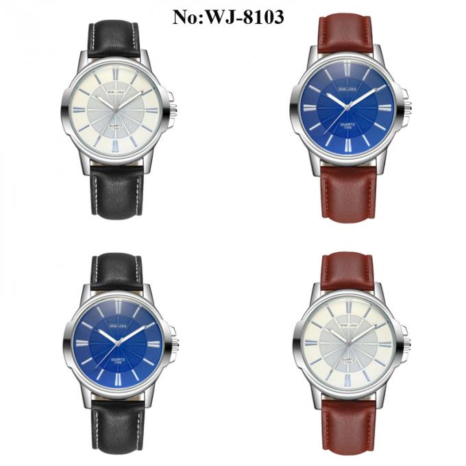 WJ-7967 हॉट सेल घड़ियाँ पुरुष कलाई फैशन चमड़ा पुरुष एनालॉग घड़ी