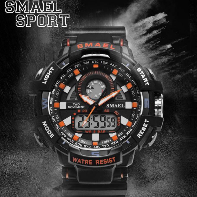 WJ-7398 फैशन नवीनतम डिजाइन SMAEL पुरुषों घड़ियाँ बड़े चेहरे ब्रांड डिजिटल कलाई घड़ियाँ आरामदायक सस्ते मूल्य सिलिकॉन हैंडवॉच